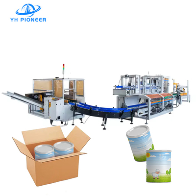 अच्छी कीमत तेज़ और विश्वसनीय पैकिंग के लिए पूर्ण स्वचालित दूध पाउडर टिन कार्टन पैकिंग मशीन ऑनलाइन