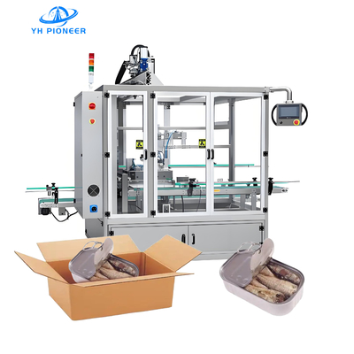 अच्छी कीमत विभिन्न पैकेजिंग आवश्यकताओं के लिए ग्लास पीईटी टिन और बैग उत्पादों के लिए टूना कैन कार्टन पैकर मशीन ऑनलाइन