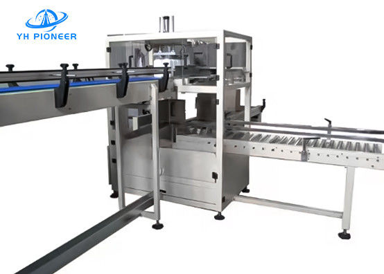 स्टेनलेस स्टील बोतल के मामले पैकर मशीन समायोज्य गति 18-30cases/min