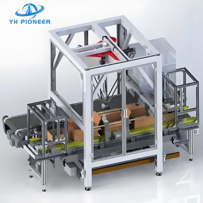 अच्छी कीमत 3.0KW रोबोट सॉफ्ट बैग केस पैकर, पॉच केस पैकिंग मशीन 10-20कार्टन/मिनट ऑनलाइन