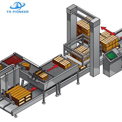 अच्छी कीमत कुशल पूर्ण परत पैलेटाइज़र मशीन 10-20 केस/मिनट के लिए 12.0KW पावर और 0.6m3/h वायु खपत के साथ ऑनलाइन